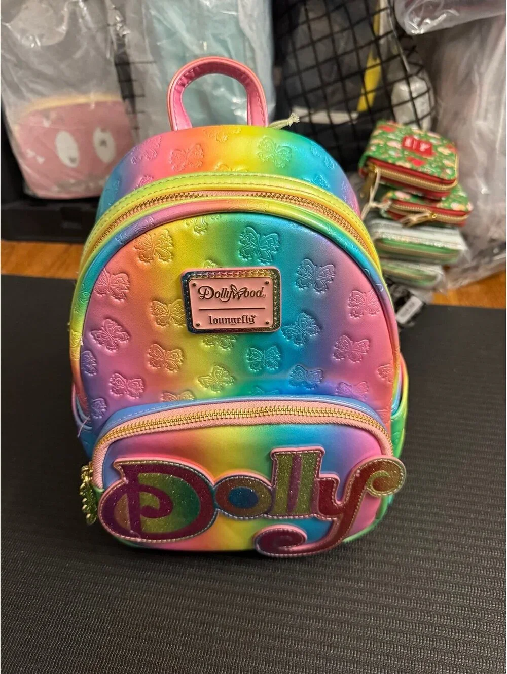 Loungefly Dolly Butterfly Embossed Pastel Mini Backpack